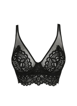 Prima Donna Twist Lingerie - Non-Moulded Prima Donna Twist First Night Triangle Bralette Black
