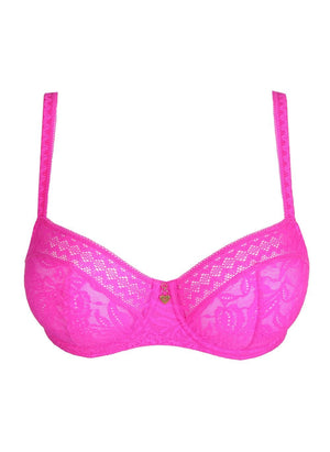 Prima Donna Twist Lingerie - Non-Moulded Prima Donna Twist Palermo Vertical Seam Balcony Bra Cactus Flower