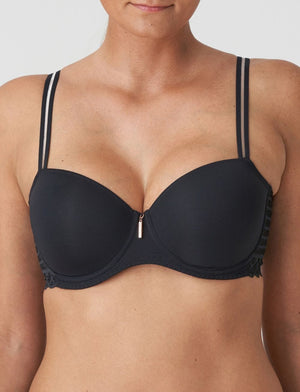 Prima Donna Twist T-Shirt Bra - Moulded Prima Donna Twist East End Padded Balcony Bra Charcoal