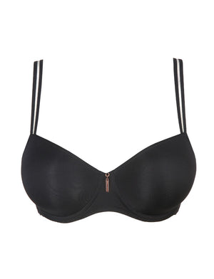 Prima Donna Twist T-Shirt Bra - Moulded Prima Donna Twist East End Padded Balcony Bra Charcoal