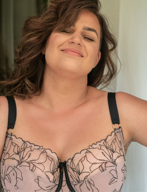 Samanta Bra - Luxe Samanta Irina Soft Full Cup Bra Black Tattoo