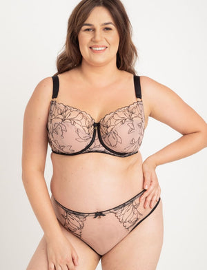 Samanta Bra - Luxe Samanta Irina Soft Full Cup Bra Black Tattoo
