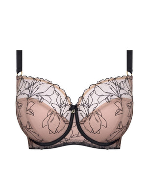 Samanta Bra - Luxe Samanta Irina Soft Full Cup Bra Black Tattoo