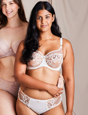 Samanta Bra - Luxe Samanta Perla Soft High Apex Bra Ivory