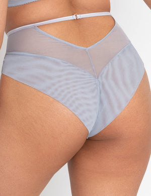 Scantilly Lingerie - Brief Scantilly Fallen Angel High Waist Brief Silvery Blue