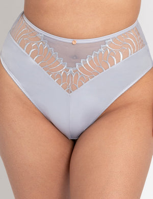 Scantilly Lingerie - Brief Scantilly Fallen Angel High Waist Brief Silvery Blue