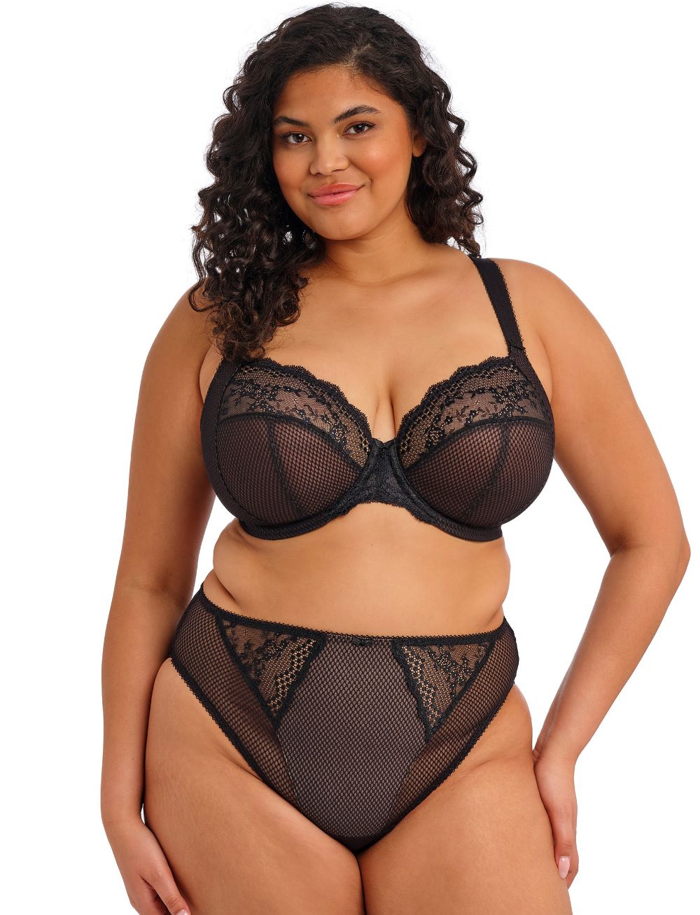 Elomi Charley Stretch Plunge Bra Black