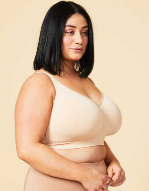 Sugar Candy Wirefree Sugar Candy Basic Bralette Beige