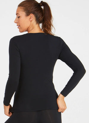 Tani Clothing - Basics - Top Tani High Neck Long Sleeve Top Black