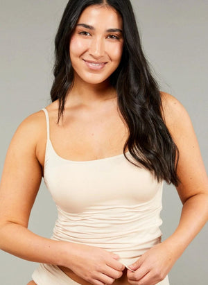 Tani Clothing - Basics - Top Tani String Singlet Nude