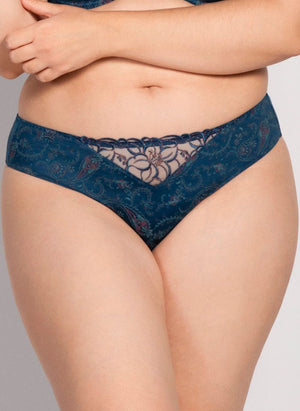 Ulla Lingerie - Bottom - Thong Ulla Zoe Thong Oriental Blue