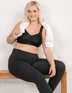 Ulla Sport - Bra - Wirefree Ulla Kate Wirefree Sports Bra Black