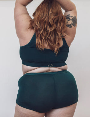 Underwear For Humanity Wirefree Underwear for Humanity Recycled Bra Crop D+ Atlantis