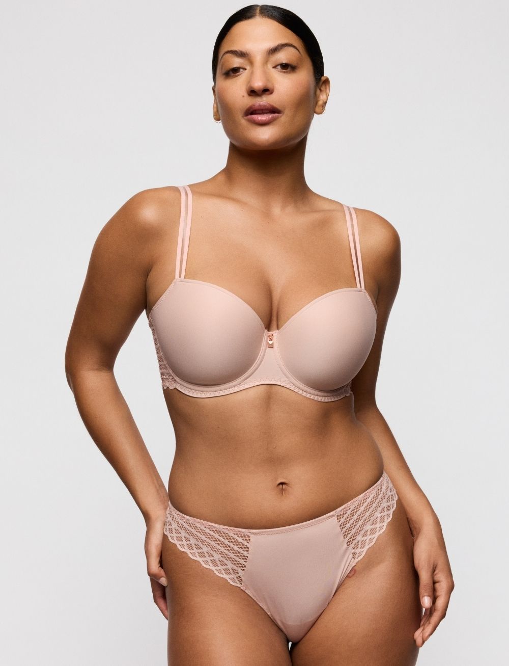 Primadonna Twist Twist Side Padded Balcony Bra Powder Rose