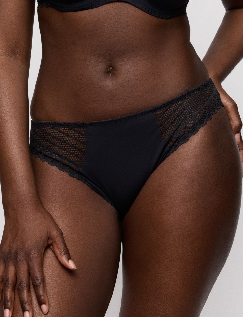 Primadonna Twist Twist Side Rio Briefs Charcoal
