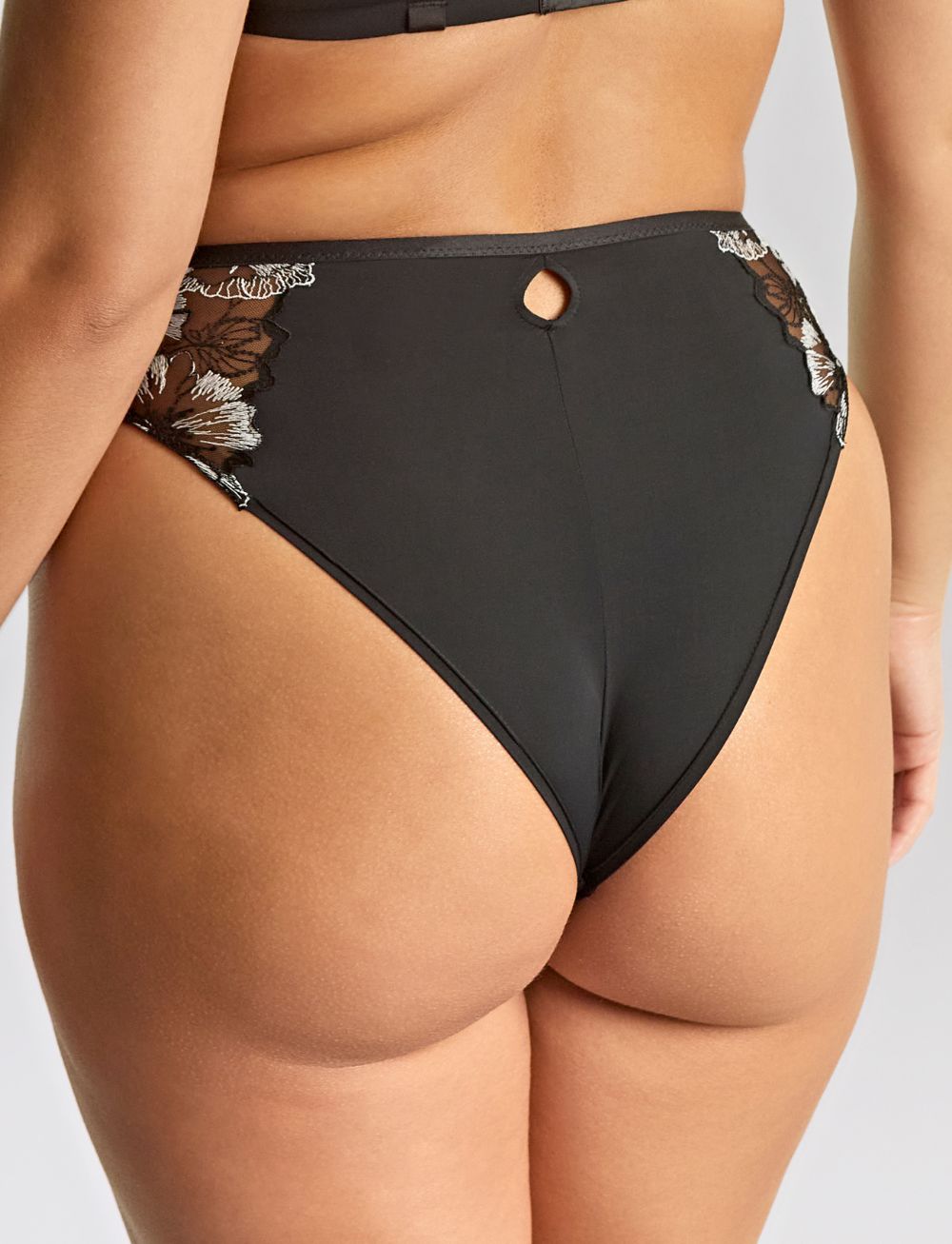 Panache Marlene High Waist Brazilian Brief Black