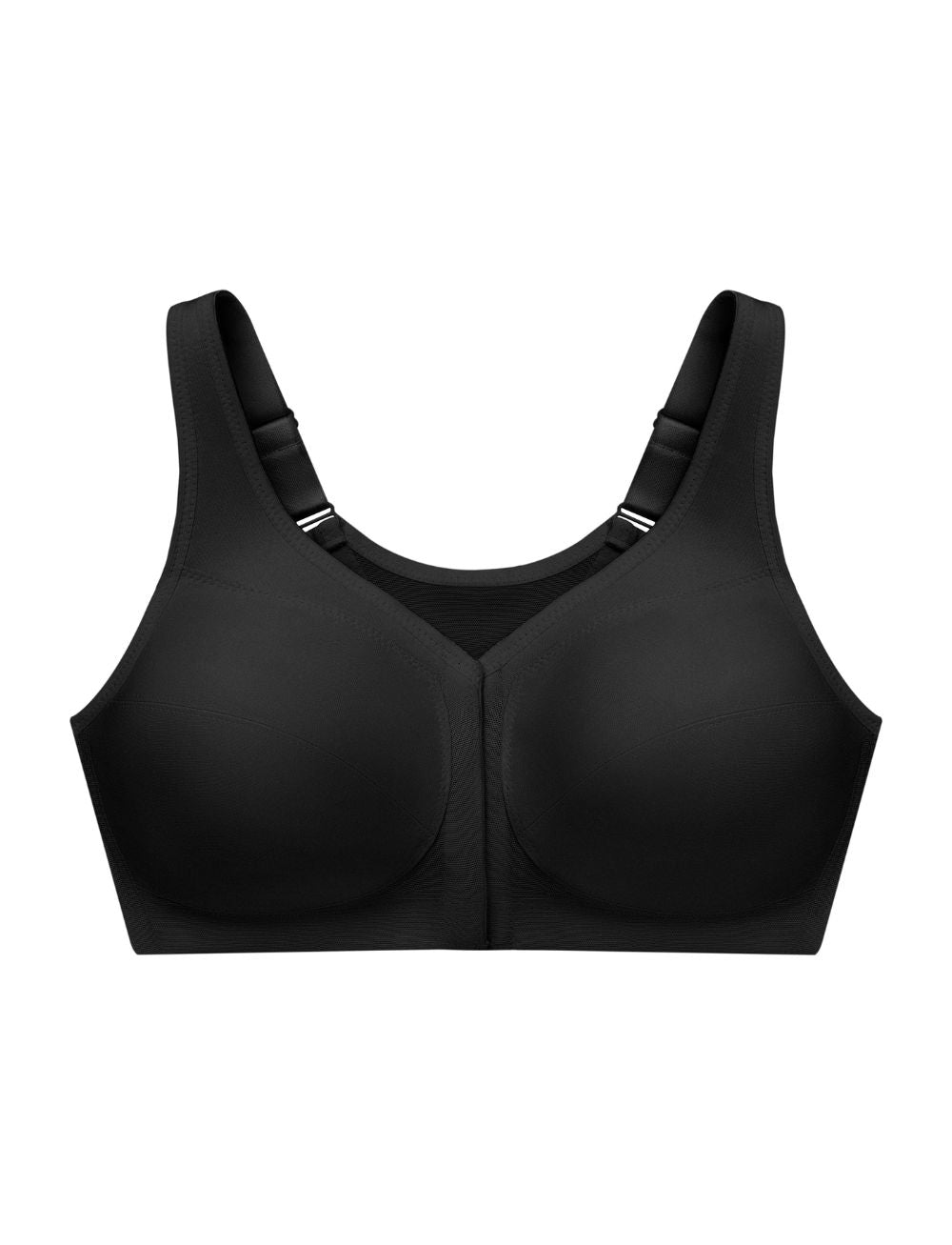 Glamorise MagicLift Front-Closure Posture Back Bra Black