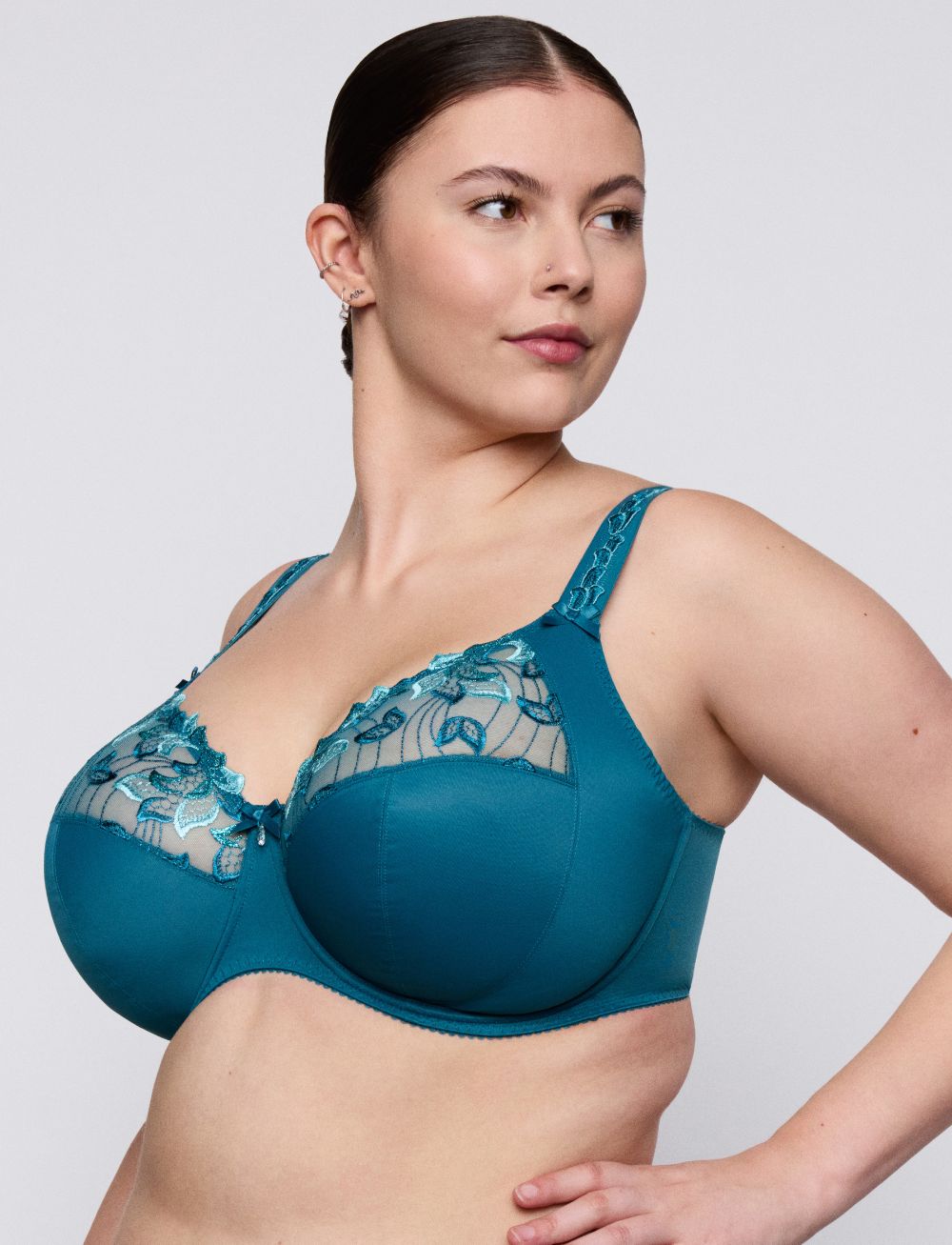 Primadonna Deauville Full Cup Plain Bra Peacock