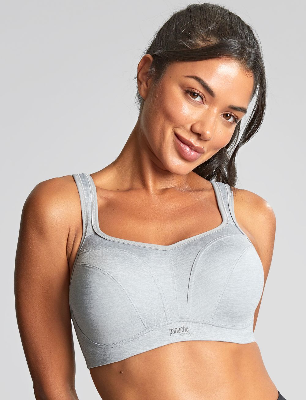 Panache Power Wired Sports Bra Grey Marl
