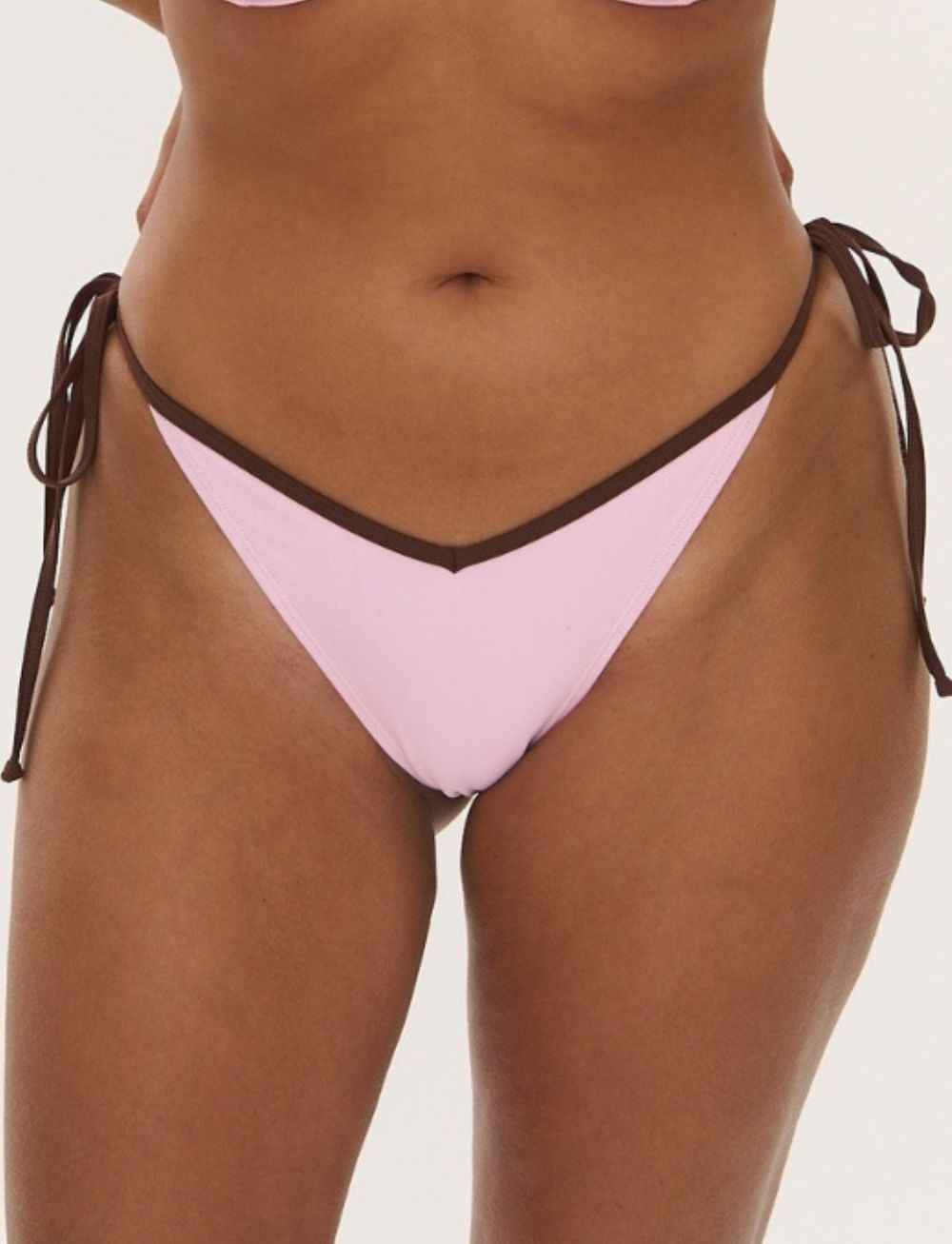 RAQ Cheeky Tie Side Brief Floss Choc Bind