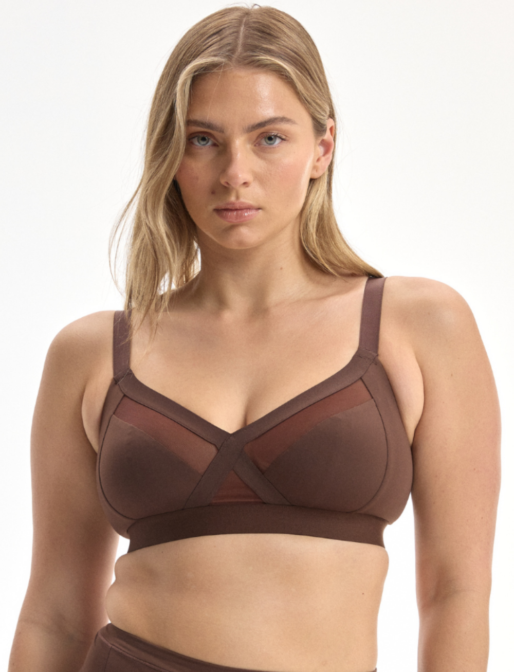 Nala Support Wirefree Bralette Chocolate Mousse