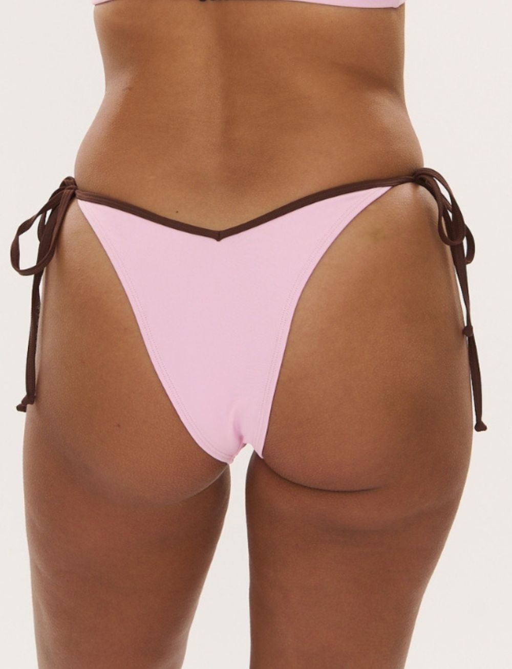 RAQ Cheeky Tie Side Brief Floss Choc Bind