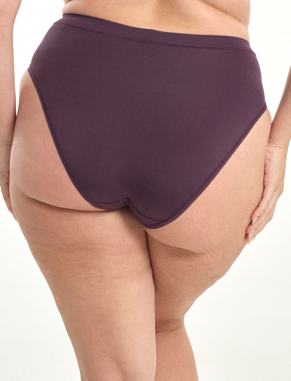 Nala Bio High Waist High Leg Brief Mulberry