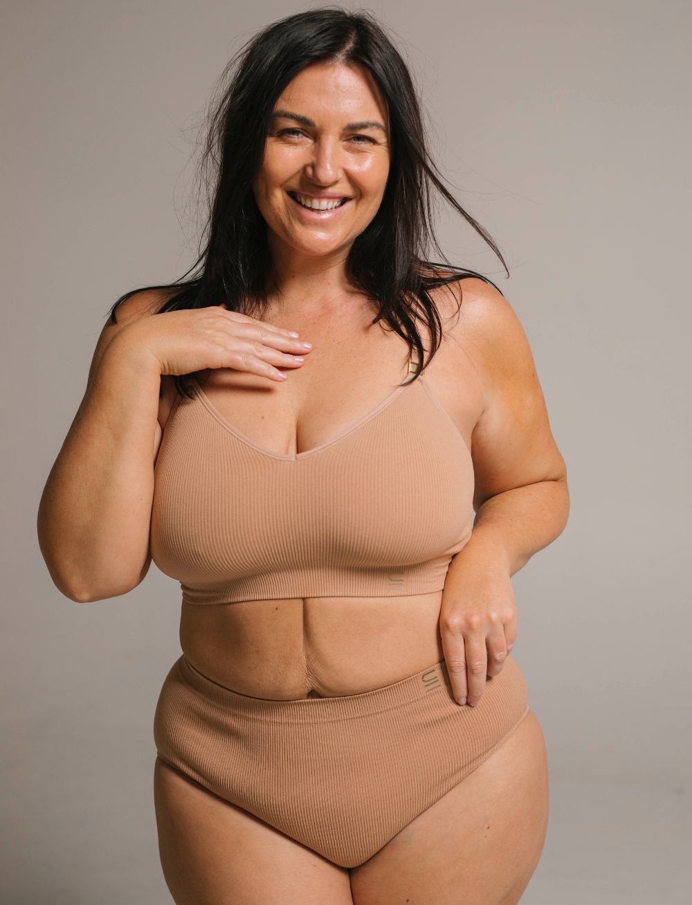 Underwear for Humanity Recycled Wireless Bra DD+ Nude 3