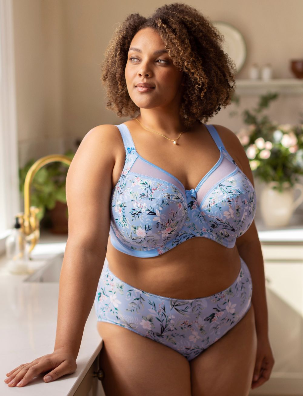 Goddess Kayla Full Cup Bra Cornflower