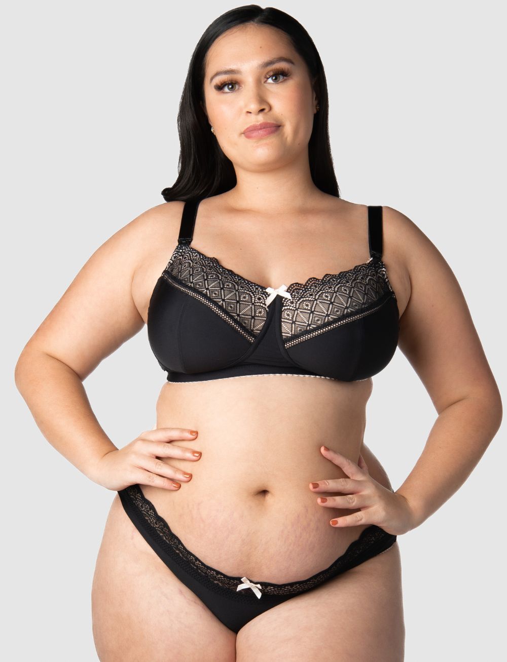 Hotmilk Show Off Nursing Bra Jet Black