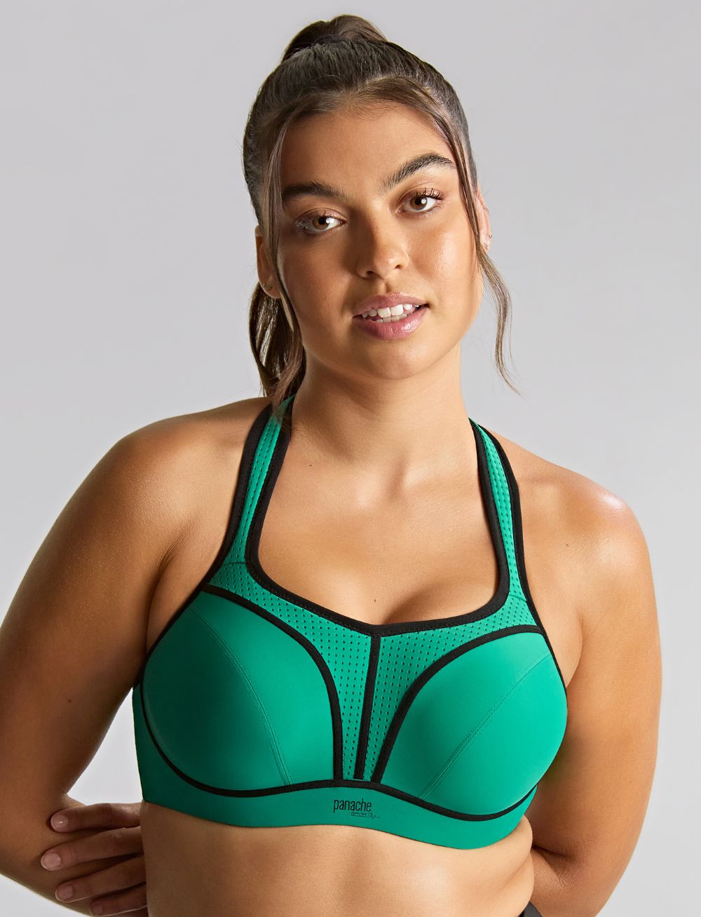 Panache Power Wired Sports Bra Green