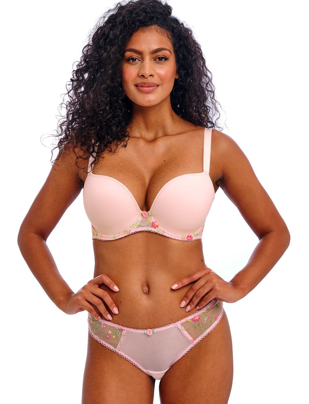 Freya Love Crush UW Moulded Plunge Bra Pink Champagne