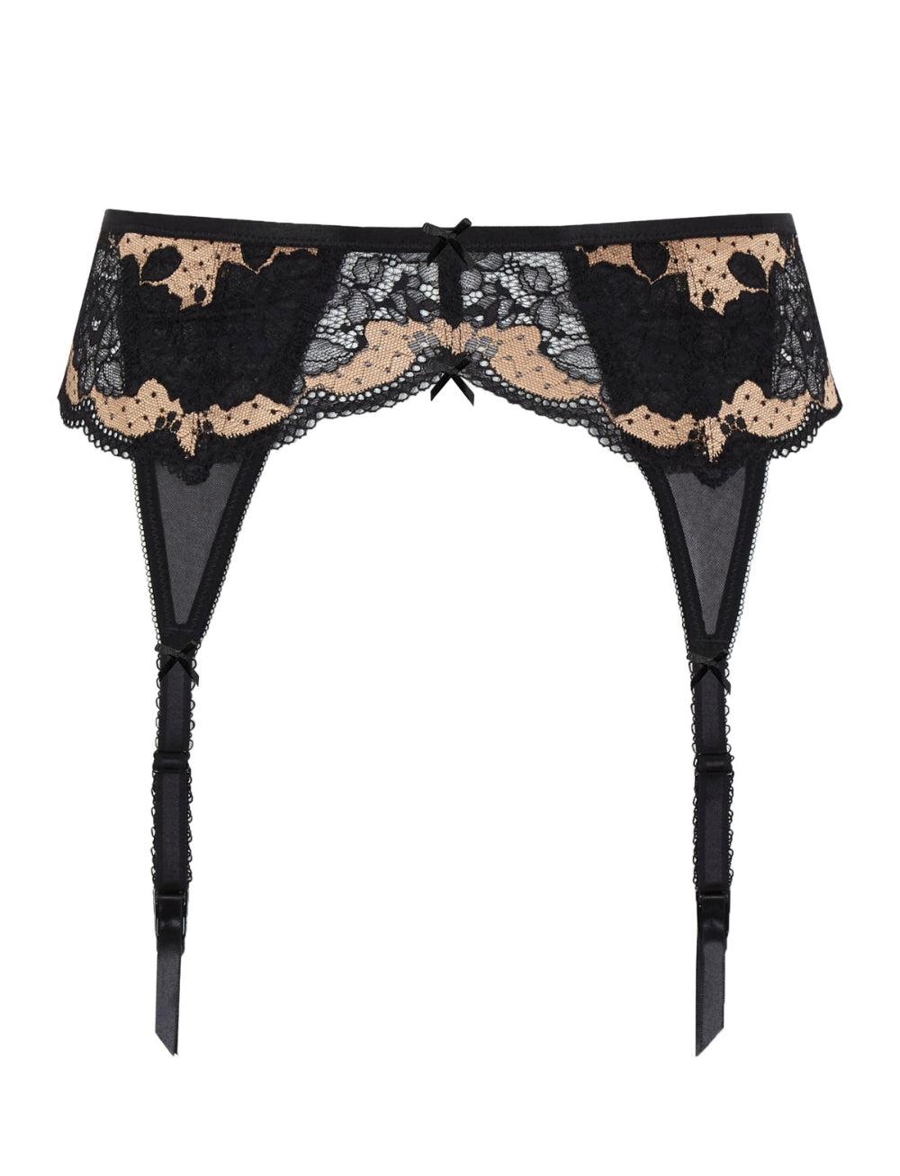 Panache Clara Suspender Black/Vintage Gold