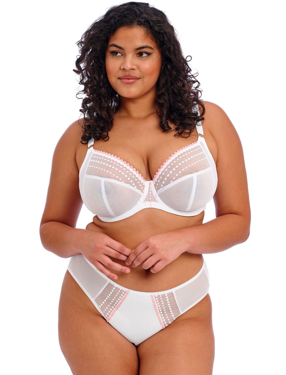 Elomi Matilda UW Plunge Bra White