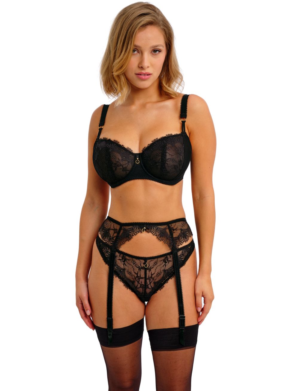 Freya Fascinate UW Balconette Bra Black