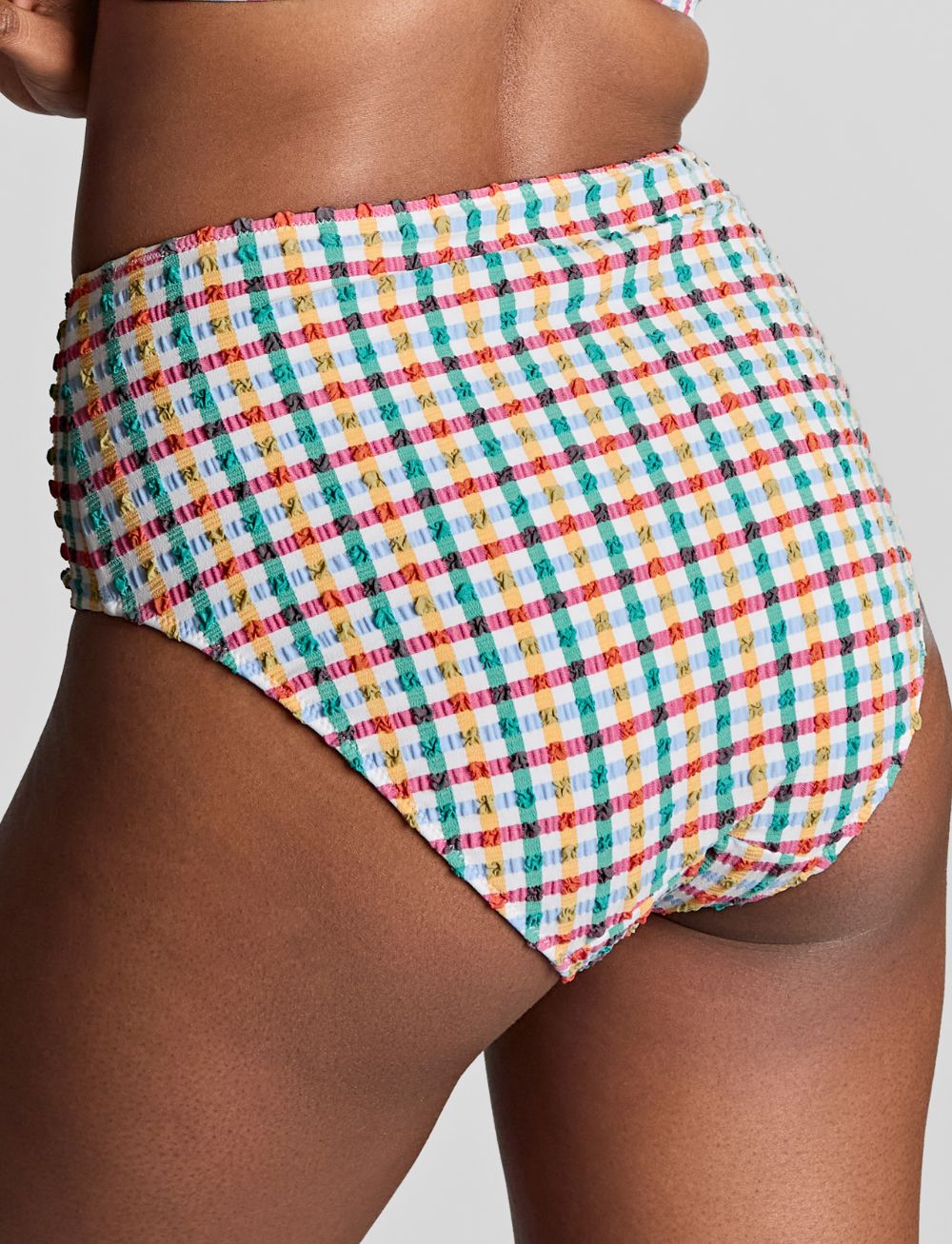 Panache Seersucker High Waist Brief Multi