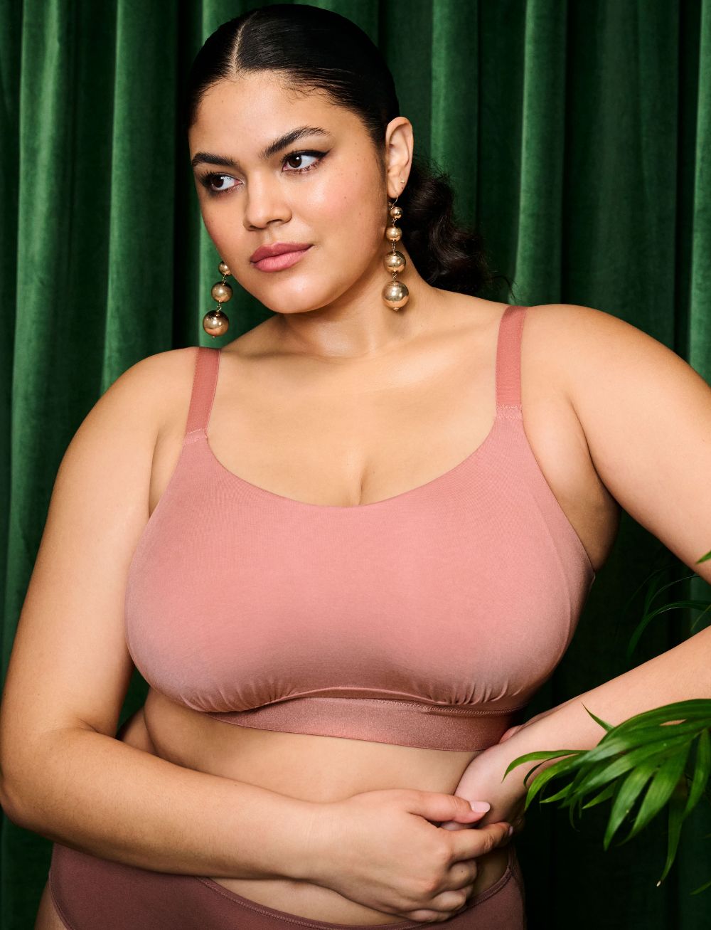 Elomi Downtime Non Wired Bralette Ash Rose