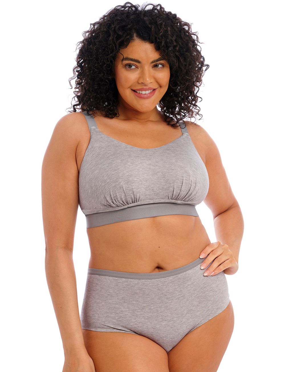 Elomi Downtime Non Wired Bralette Grey Marl