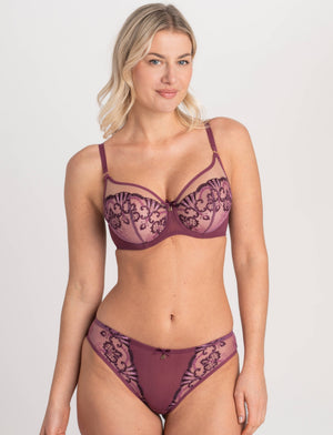 Samanta Perla Soft High Apex Bra Heather