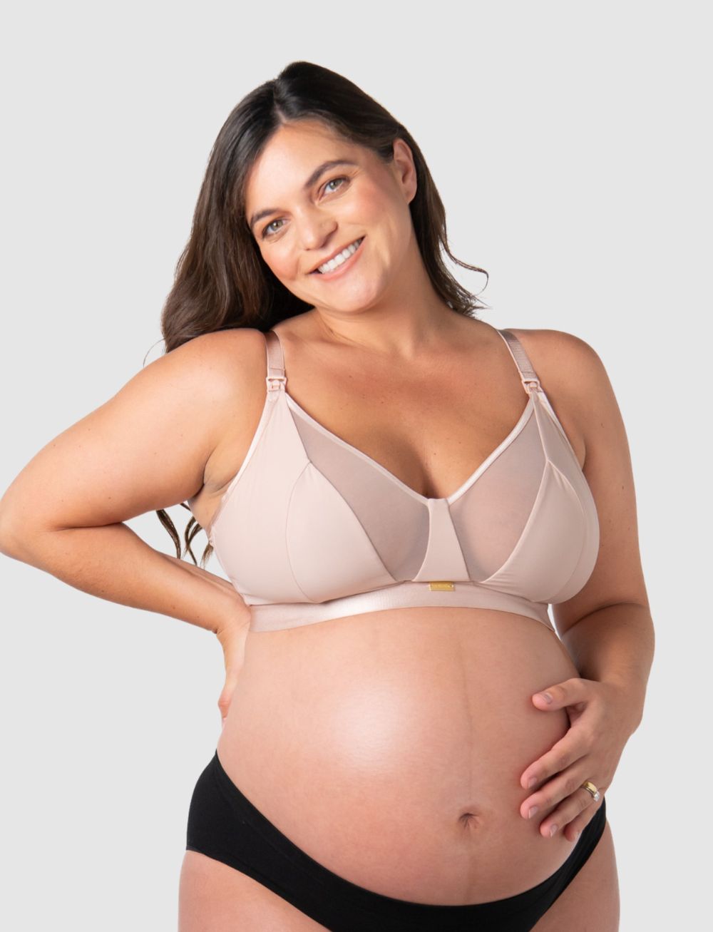 Hotmilk Flawless Full Cup Plunge Nursing Bra Cashmere