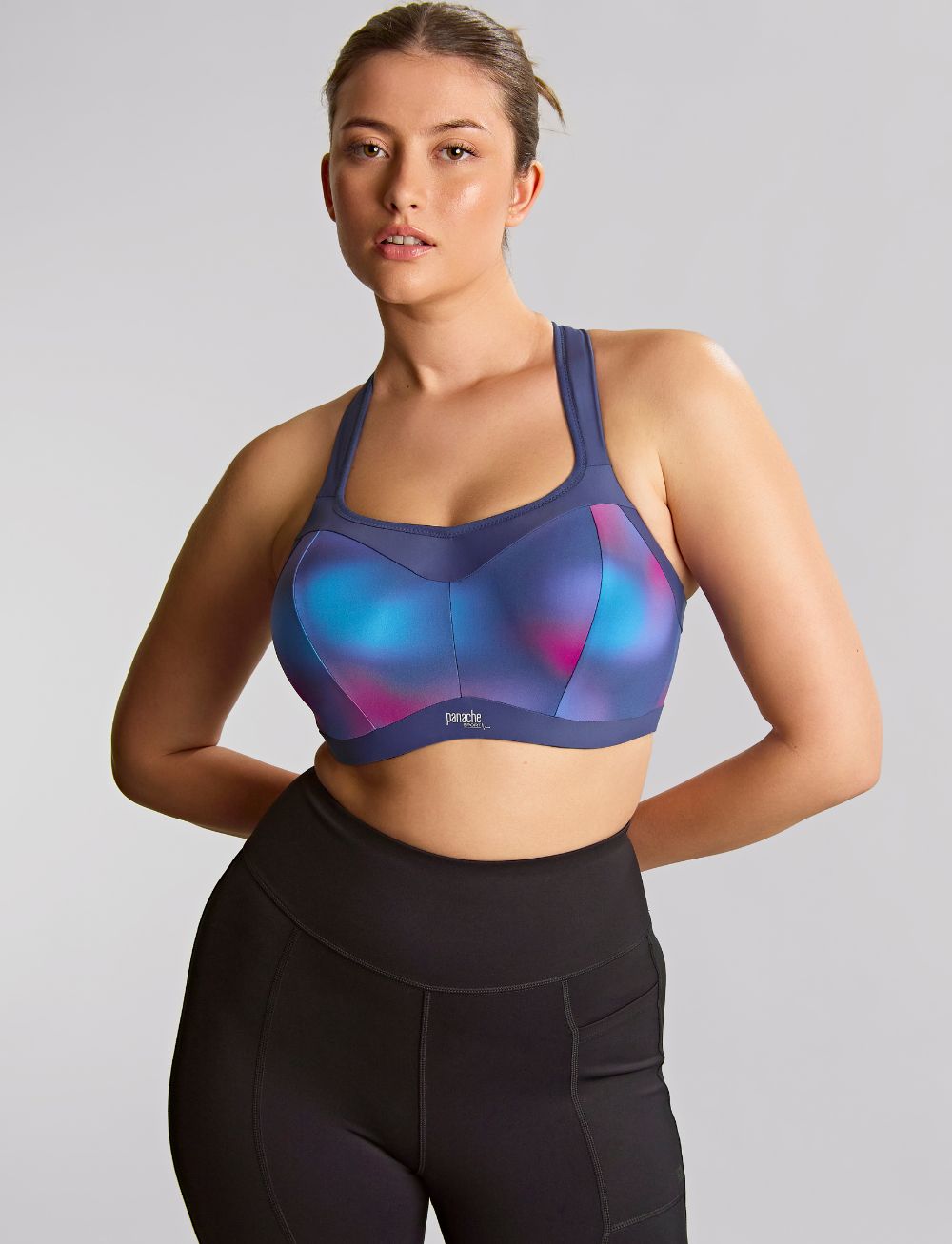 Panache Power Wired Sports Bra Ombre Print/Ink