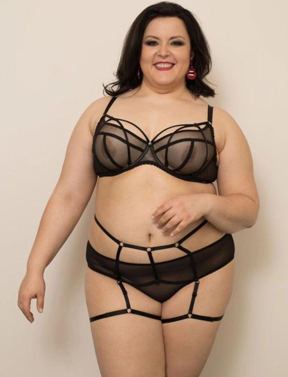Ewa Michalak Fetysz Czarny SMN Bra Black