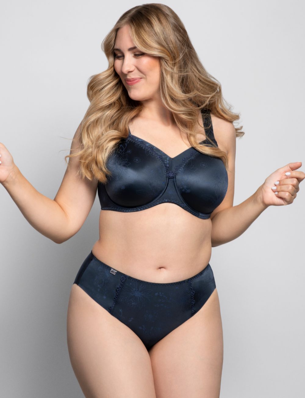 Ulla Viola Bra With Panel Midnight