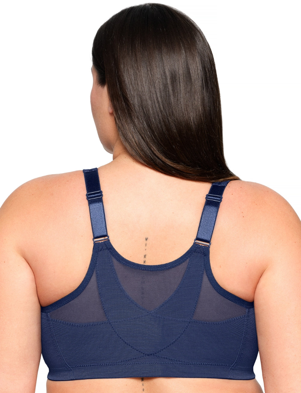 Glamorise MagicLift Front-Closure Posture Back Bra Blue