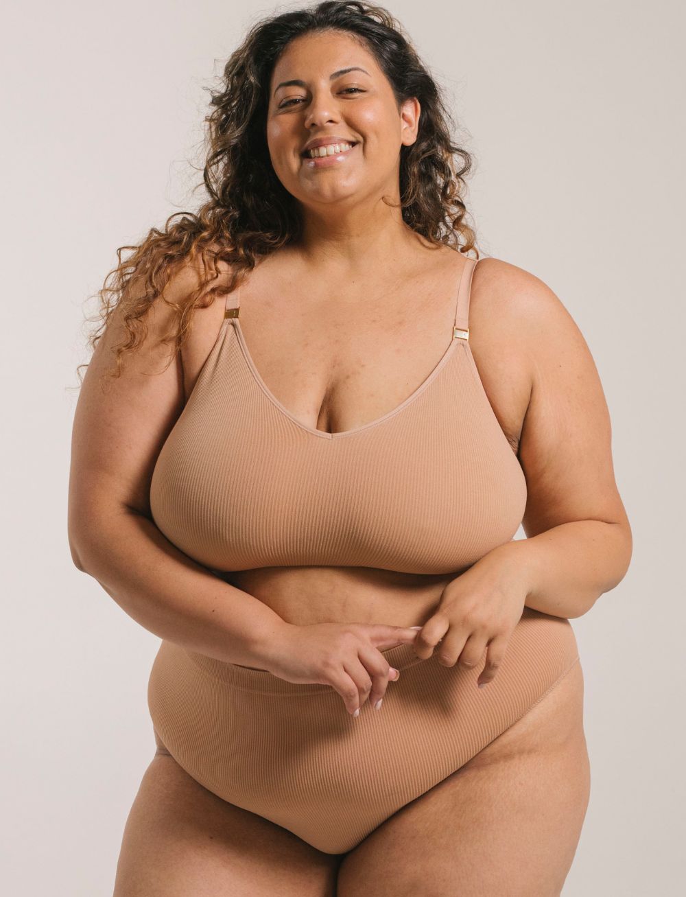 Underwear for Humanity Recycled Wireless Bra DD+ Nude 3
