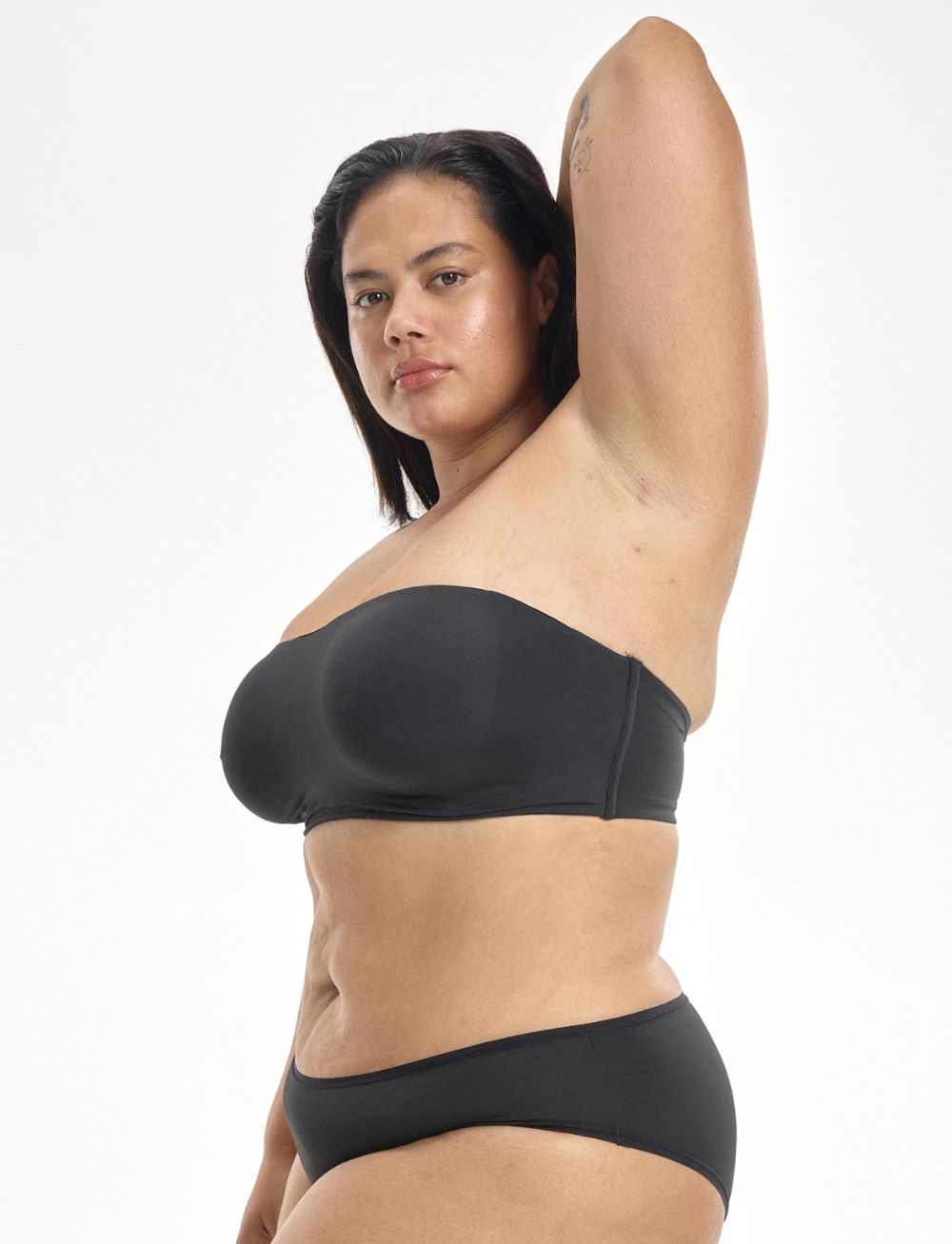 Nala Strapless Underwire Bra Licorice