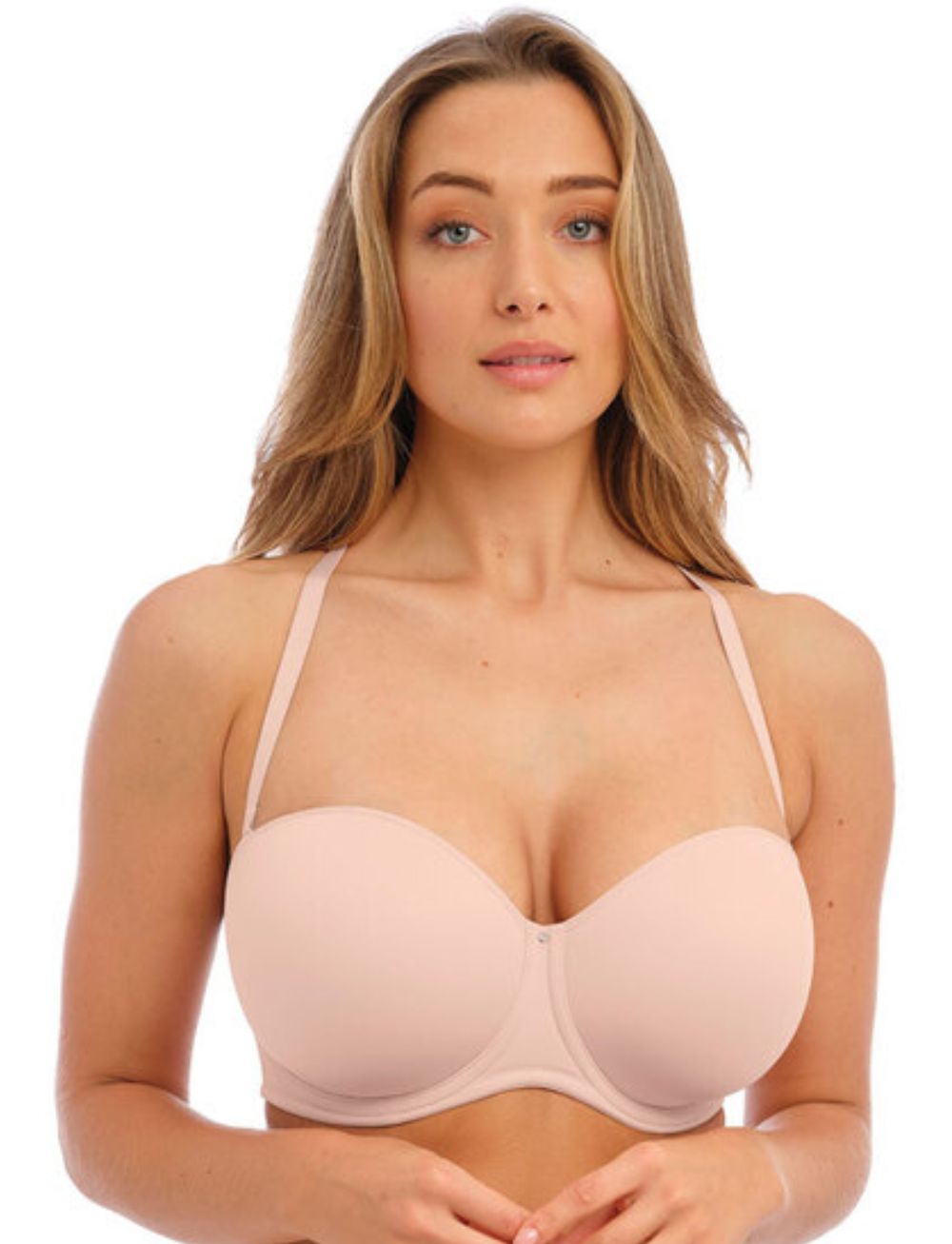 Fantasie Aura Moulded Strapless Bra Natural Beige