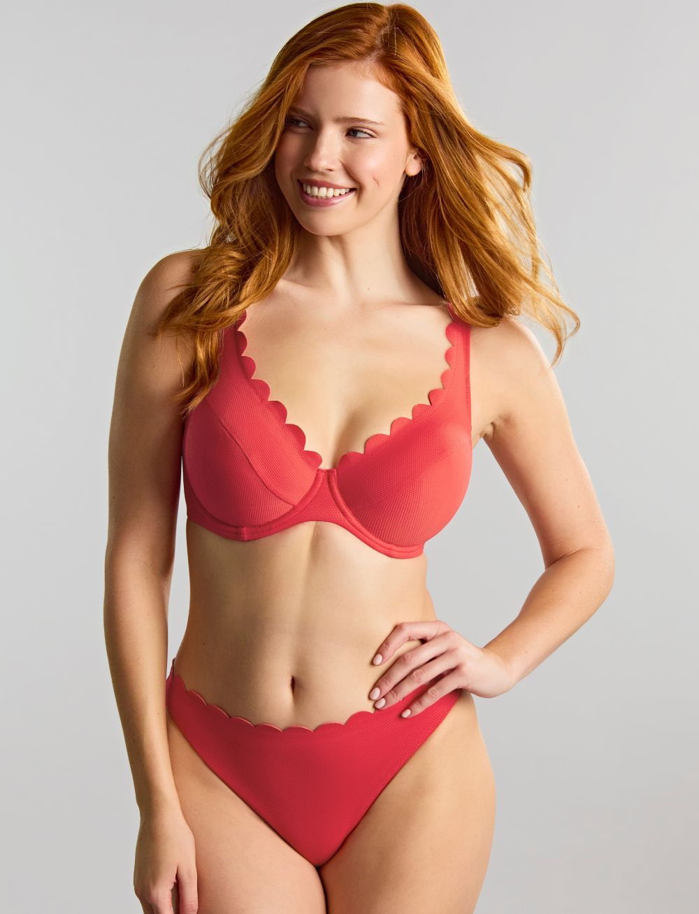 Panache Spirit Lauren Plunge Bikini Top Red