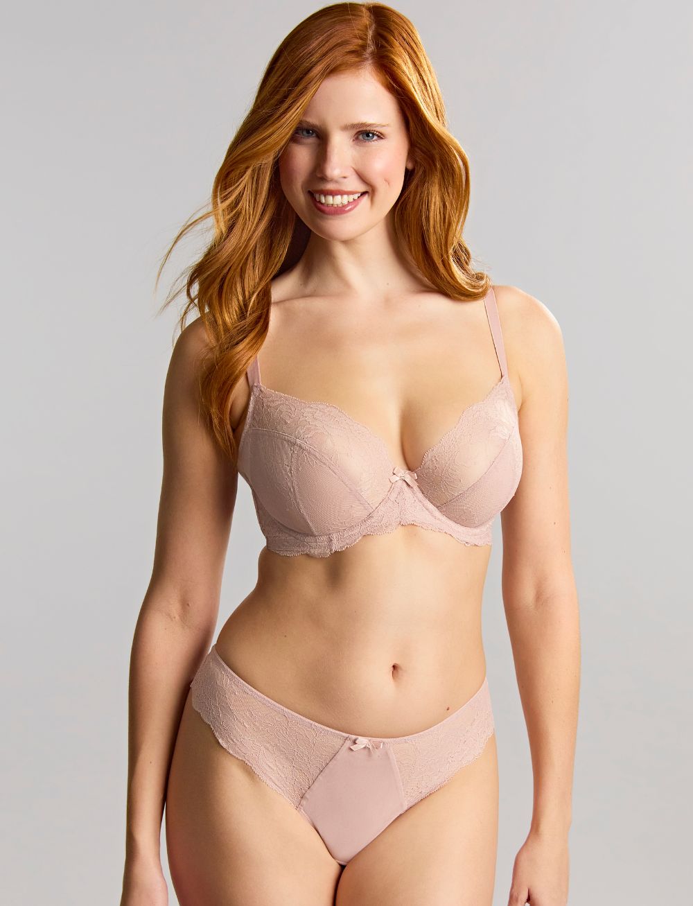 Panache Blossom Balcony Bra Taupe