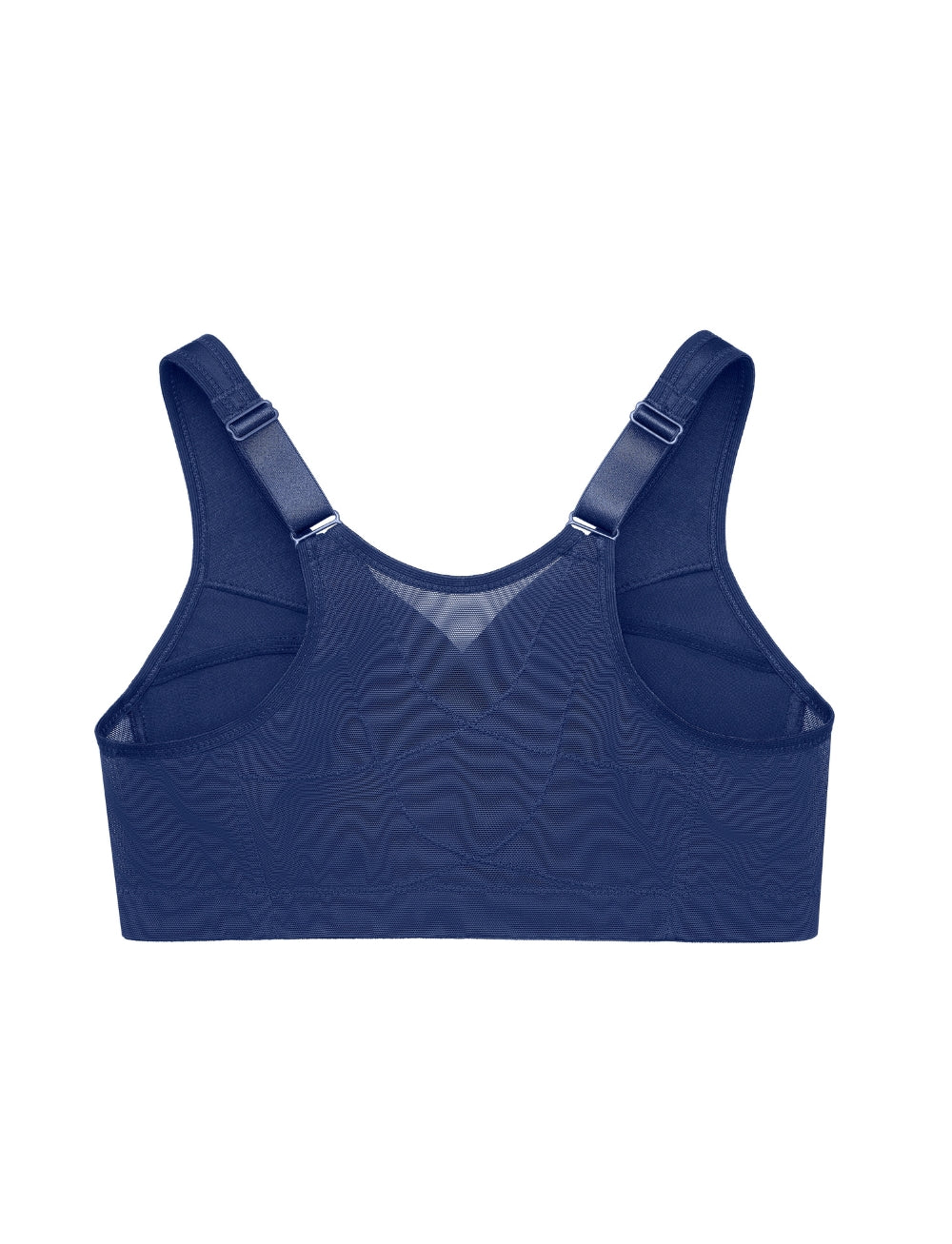 Glamorise MagicLift Front-Closure Posture Back Bra Blue
